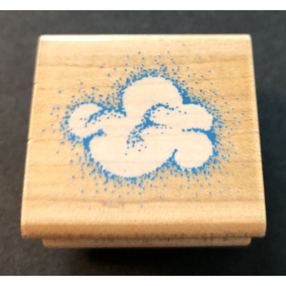 Rubber Stampede Posh Impressions Rubber Stamp Cloud Z-327-C Wood Mounted